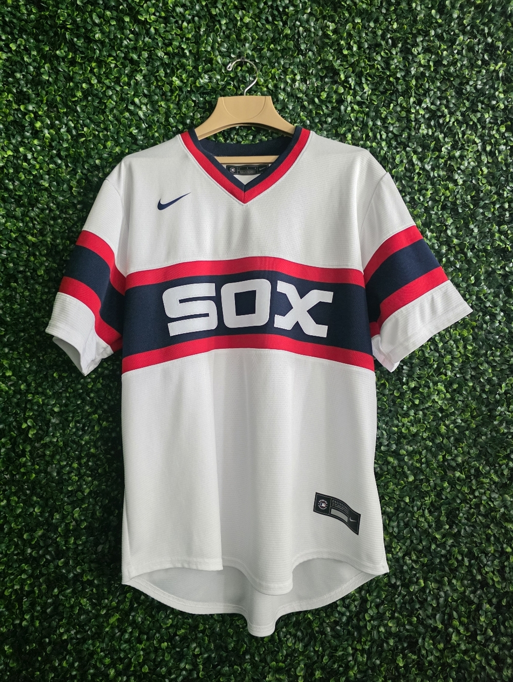 Nike Men's White Jiménez #74 Baseball Jersey Size L